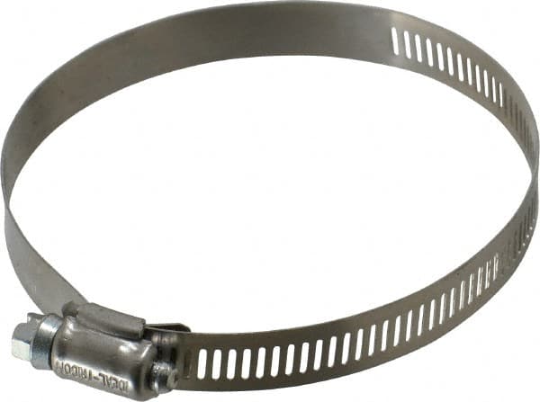 IDEAL TRIDON - SAE Size 56, 3-1/16 to 4" Diam, Stainless Steel Worm Drive Clamp - 1/2" Wide, Material Grade 201, Series 611 - Caliber Tooling