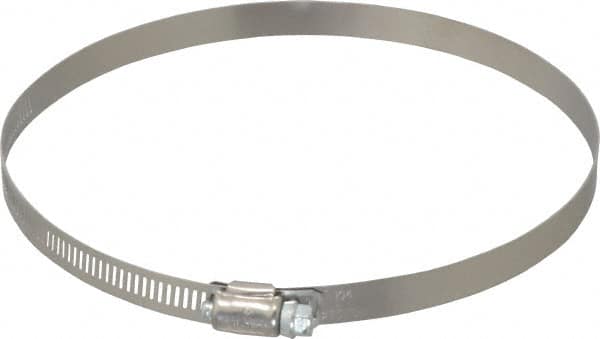 IDEAL TRIDON - SAE Size 104, 5 to 7" Diam, Stainless Steel Worm Drive Clamp - 1/2" Wide, Material Grade 201, Series 611 - Caliber Tooling