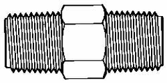 Made in USA - 3/8 NPT Nylon Threaded Tube Fitting - Natural - Caliber Tooling