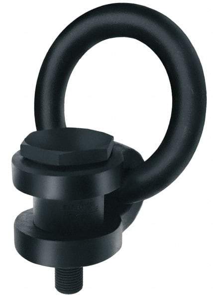 American Drill Bushing - 8,000 kg. Load Limit, Side Pull Hoist Ring - M36x4.0 Thread Size, 6 Inch Diameter Ring - Caliber Tooling