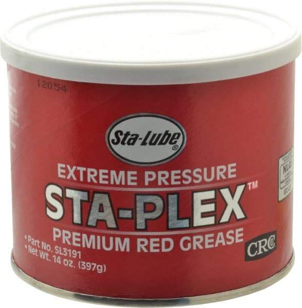 CRC - 14 oz Can Lithium Extreme Pressure Grease - Red, Extreme Pressure & Food Grade, 325°F Max Temp, NLGIG 2, - Caliber Tooling