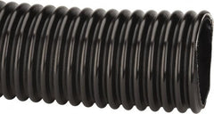 Kuriyama of America - 4" ID x 4.76" OD, 35 Max psi, Full In. Hg, Dry Material Handling & Transfer Hose - Polyurethane, 6" Bend Radius, 100' Coil Length, Black - Caliber Tooling