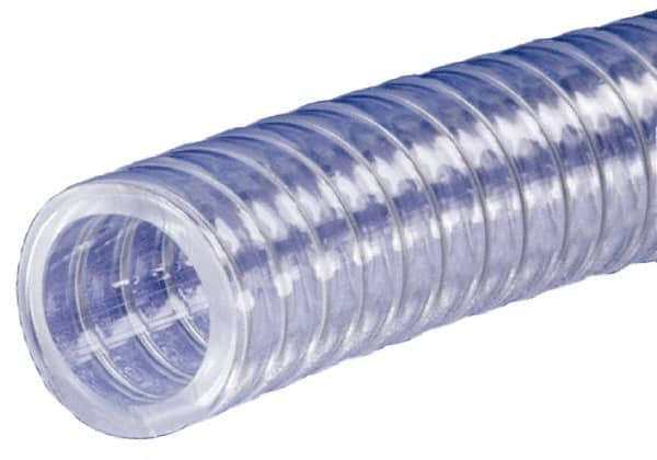 Kuriyama of America - 1-1/2" ID x 1.854" OD, 50' Long, PVC Tube - Clear, 50 Max psi - Caliber Tooling