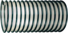 Kuriyama of America - 6" ID, 7 Hg Vac Rating, 6 psi, Polyurethane Vacuum & Duct Hose - 50' Long, Green, 6" Bend Radius, -40 to 150°F - Caliber Tooling