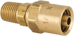 Dixon Valve & Coupling - 1/4 NPTF, Reusable Hose Male Fitting - 1/4" Hose ID x 9/16" Hose OD - Caliber Tooling