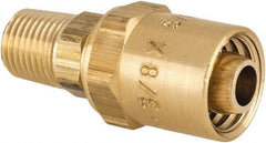 Dixon Valve & Coupling - 1/4 NPTF, Reusable Hose Male Fitting - 3/8" Hose ID x 5/8" Hose OD - Caliber Tooling