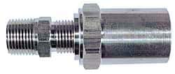 Dixon Valve & Coupling - 3/8 NPTF, Reusable Hose Male Fitting - 1/2" Hose ID x 15/16" Hose OD - Caliber Tooling