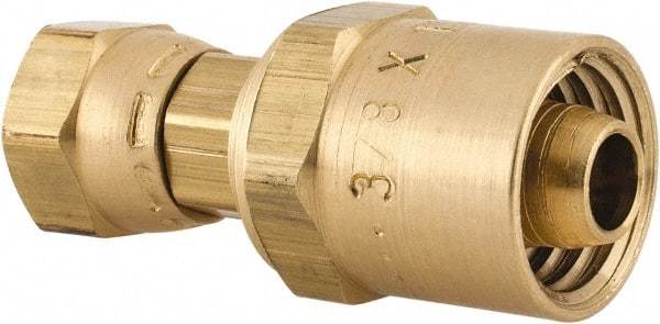 Dixon Valve & Coupling - 1/4 NPSM, Reusable Hose Female Swivel Fitting - 3/8" Hose ID x 11/16" Hose OD - Caliber Tooling