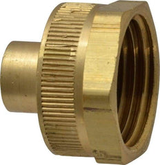 Dixon Valve & Coupling - 1/8 NPTF & 3/4 NH Garden Hose Fitting - Brass, Female Hose to Female Pipe Connector - Caliber Tooling