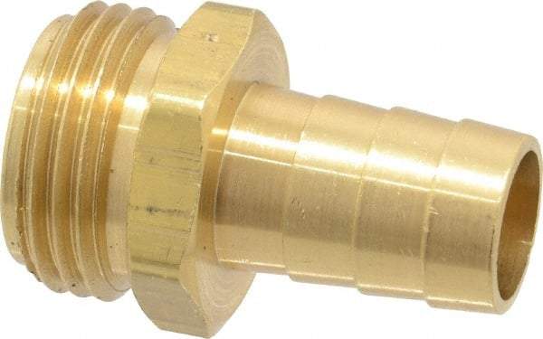 Dixon Valve & Coupling - 3/4 NH Garden Hose Fitting - Brass, Short Shank Male Connector - Caliber Tooling