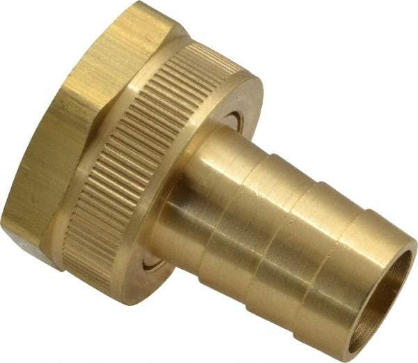 Dixon Valve & Coupling - 3/4 NH Garden Hose Fitting - Brass, Short Shank Female Swivel Connector - Caliber Tooling