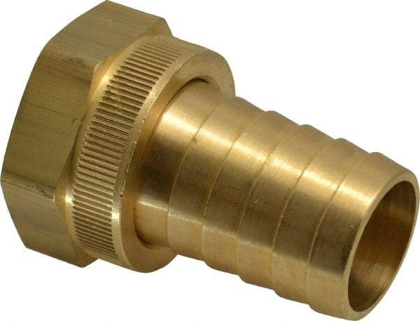 Dixon Valve & Coupling - 1 NH Garden Hose Fitting - Brass, Standard Shank Female Swivel Connector - Caliber Tooling