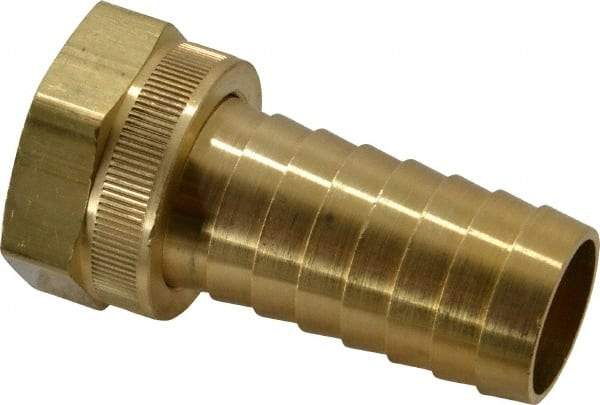 Dixon Valve & Coupling - 1 NH Garden Hose Fitting - Brass, Long Shank Female Swivel Connector - Caliber Tooling