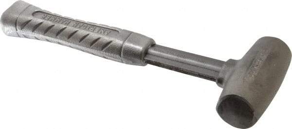 American Hammer - 3 Lb Head 1-1/2" Face Zinc Aluminum Alloy Nonmarring Hammer - 11-1/2" OAL, Aluminum Handle - Caliber Tooling