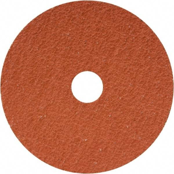 Camel Grinding Wheels - 4-1/2" Diam 7/8" Hole 50 Grit Fiber Disc - Medium Grade, Ceramic, 13,300 Max RPM - Caliber Tooling