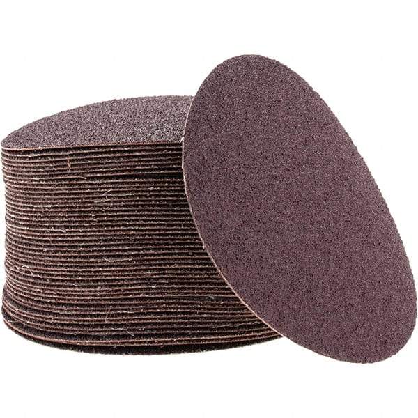 Camel Grinding Wheels - 5" Diam, 40 Grit Aluminum Oxide Adhesive PSA Disc - Coarse Grade, Gold, C Weighted Backing, Flexible - Caliber Tooling