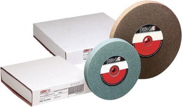 CGW Abrasives - 24 Grit Aluminum Oxide Bench & Pedestal Grinding Wheel - 8" Diam x 1-1/4" Hole x 1" Thick, 3600 Max RPM, Vitrified Bond - Caliber Tooling