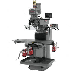 Jet - 54" Long x 12" Wide, 3 Phase Newall DP700 CNC Milling Machine - Variable Speed Pulley Control, NT40 Taper, 5 hp - Caliber Tooling