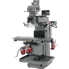 Jet - 54" Long x 12" Wide, 3 Phase Newall DP700 CNC Milling Machine - Variable Speed Pulley Control, NT40 Taper, 5 hp - Caliber Tooling