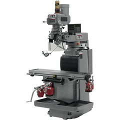 Jet - 54" Long x 12" Wide, 3 Phase Newall DP700 CNC Milling Machine - Variable Speed Pulley Control, R8 Taper, 5 hp - Caliber Tooling
