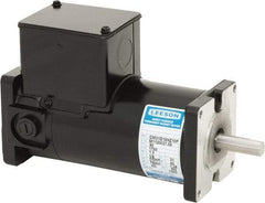 Leeson - 1/6 Max hp, 1,750 Max RPM, DC Electric AC DC Motor - 115 V Input, 31GS Frame, Square Flange Mount, TENV Enclosure - Caliber Tooling