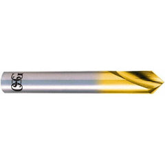 OSG - 4mm Body Diam, 90°, 54mm OAL, High Speed Steel Spotting Drill - Caliber Tooling