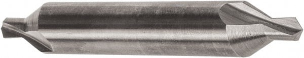 Precision Twist Drill - #1 Plain Cut 60° Incl Angle Solid Carbide Combo Drill & Countersink - Caliber Tooling