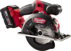 Milwaukee Tool - 18 Volt, 5-7/8" Blade, Cordless Circular Saw - 3,900 RPM, 2 Lithium-Ion Batteries Included - Caliber Tooling