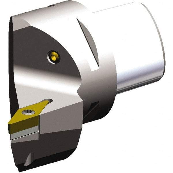 Kennametal - Left Hand Cut, Size PSC63, VB.. 1604 & VB.. 332 Insert Compatiblity, External Modular Turning & Profiling Cutting Unit Head - 45mm Ctr to Cutting Edge, 65mm Head Length, Through Coolant, Series PSC - Caliber Tooling