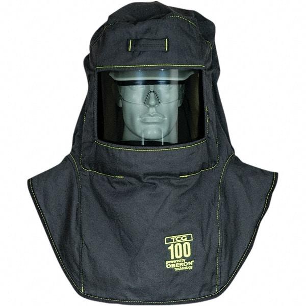 Oberon - Arc Flash & FR Hoods Hood Type: Arc Flash Protection Hood Style: Hood with Neck and Shoulder Drape - Caliber Tooling