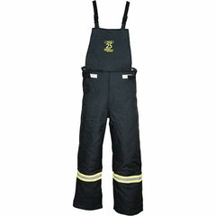 Oberon - Size 2XL, Black, Zippered with Flap, Arc Flash Bib Overall - 50" Chest, Aramid - Caliber Tooling