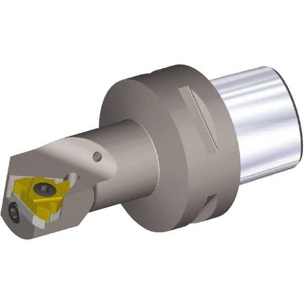 Kennametal - Insert Style LT16NR, 60mm Head Length, Right Hand Cut, Internal Modular Threading Cutting Unit Head - System Size PSC50, 12mm Center to Cutting Edge, Series PSC - Caliber Tooling