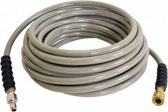 Simpson - 4,500 Max psi Fixed Pressure Washer Hose - 50' Long, Polyurethane, NPT, Female & Male - Caliber Tooling