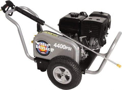 Simpson - Gas, 13 hp, 4,400 psi, 4 GPM, Cold Water Pressure Washer - AAA Triplex, 50' x 3/8" Hose - Caliber Tooling