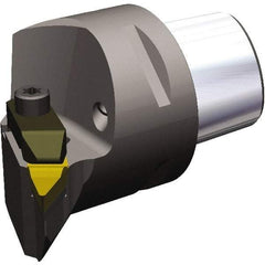 Kennametal - Right Hand Cut, Size PSC50, VC.. 1604 & VP..332 Insert Compatiblity, Internal Modular Turning & Profiling Cutting Unit Head - 35mm Ctr to Cutting Edge, 52mm Head Length, Through Coolant, Series Top Notch - Caliber Tooling