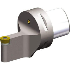 Kennametal - Neutral Cut, Size PSC63, RC.. 10T3M0 Insert Compatiblity, External Modular Turning & Profiling Cutting Unit Head - 5mm Ctr to Cutting Edge, 65mm Head Length, Through Coolant, Series PSC - Caliber Tooling