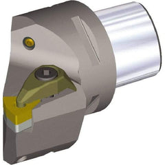 Kennametal - Right Hand Cut, Size PSC50, WN.. 0604.. & WN.. 332 Insert Compatiblity, External Modular Turning & Profiling Cutting Unit Head - 35mm Ctr to Cutting Edge, 60mm Head Length, Through Coolant, Series PSC - Caliber Tooling