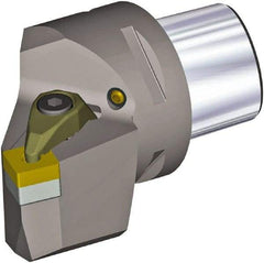 Kennametal - Right Hand Cut, Size PSC50, SN.. 150612 & SN.. 543 Insert Compatiblity, External Modular Turning & Profiling Cutting Unit Head - 27mm Ctr to Cutting Edge, 60mm Head Length, Through Coolant, Series PSC - Caliber Tooling