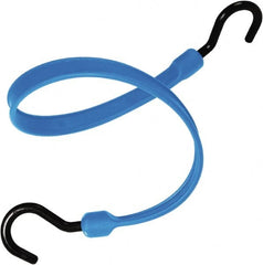 The Better Bungee - Stretch Tie Downs; Type: Heavy Duty Bungee Strap ; End Type: Molded Nylon Hook End ; Color: Blue ; Fractional Overall Lengths: 18 - Exact Industrial Supply