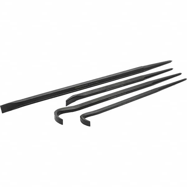 GearWrench - 4 Piece Rolling Head Pry Bar Set - Includes 15, 16, 18 & 24" Lengths - Caliber Tooling