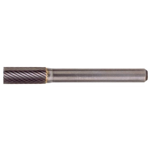 SB-3 Standard Cut Solid Carbide Bur-Cylindrical with End Cut - Exact Industrial Supply