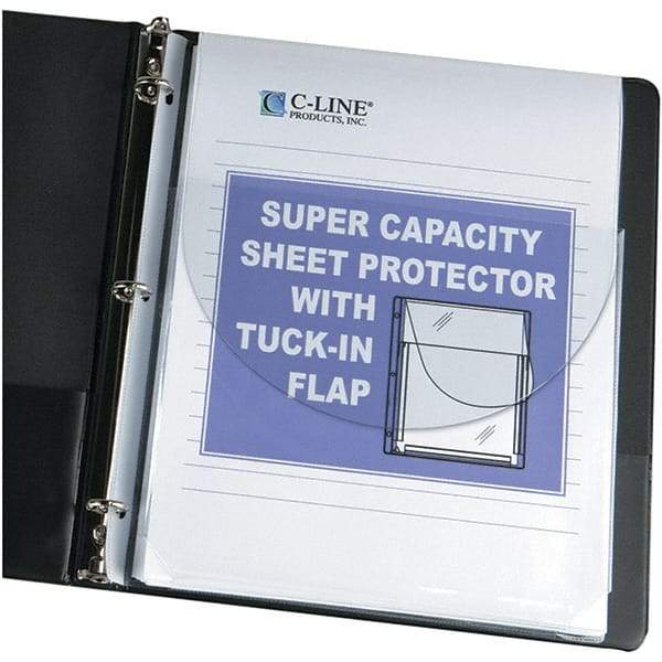 C-LINE - 10 Piece Clear Sheet Protectors-Ring Binder - 11" High x 8-1/2" Wide - Caliber Tooling