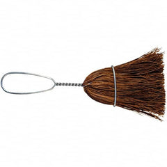 PFERD - 10" OAL Palmyra Bristle Whisk Broom - 7" Long Metal Handle, 3" Bristle Length, 4-1/2" Wide - Caliber Tooling