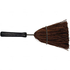 PFERD - 9-3/4" OAL Corn Bristle Whisk Broom - 6" Long Wood Handle, 3" Bristle Length, 4-1/2" Wide - Caliber Tooling