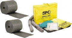 Brady SPC Sorbents - 24 Gal Capacity per Package, Universal Roll - 150' Long x 15" Wide, Gray, Polypropylene - Caliber Tooling