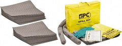 Brady SPC Sorbents - 26 Gal Capacity per Package, Universal Pad - 19" Long x 15" Wide, Gray, Polypropylene - Caliber Tooling