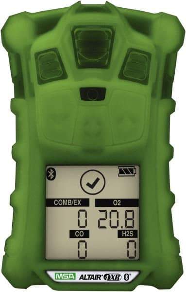 MSA - Audible, Vibration & Visual Alarm, LCD Display, Multi-Gas Detector - Monitors LEL, Oxygen, Hydrogen Sulfide & Carbon Monoxide - Caliber Tooling