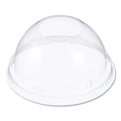 DART - Paper & Plastic Cups, Plates, Bowls & Utensils; Breakroom Accessory Type: Hot Cup Lid ; Breakroom Accessory Description: Cup Lids-Hot Cup Dome ; Color: Clear - Exact Industrial Supply