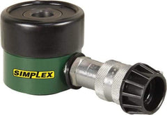 TK Simplex - 5/16" Stroke, 12 Ton Portable Hydraulic Hollow Hole Cylinder - 2.76 Sq In Effective Area, 0.86 Cu In Oil Capacity, 2.2 to 2.5" High, 1-3/8" Plunger Diam, 10,000 Max psi - Caliber Tooling