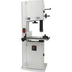 Jet - 14-1/8" Throat Capacity, Step Pulley Vertical Bandsaw - 3,100 SFPM, 3 hp, Single Phase - Caliber Tooling